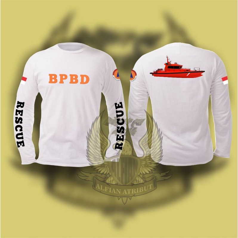 KAOS BPBD TERBARU,baju kaos BPBD lengan panjang