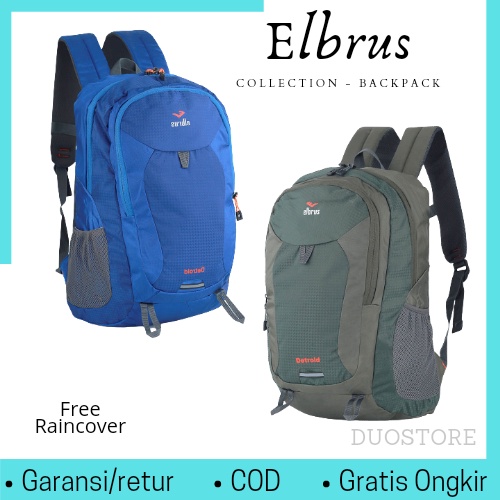 Tas Ransel Pria Daypack 25 liter Backpack Tebal dan Kuat Slot Laptop Free Raincover