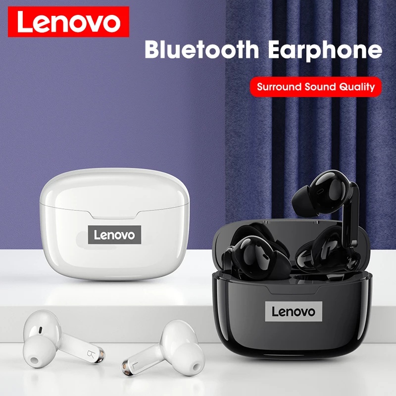 【Cuci Gudang】Lenovo XT90 TWS headset nirkabel bluetooth headset bluetooth 5.0 kontrol sentuh IPX5 tahan air-8