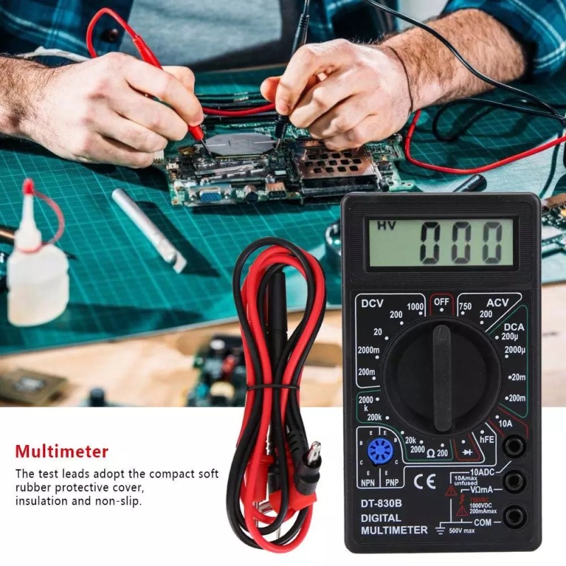 Multimeter DT830B / DT-830B Tofuda Model Avometer Multitester Digital Display LCD