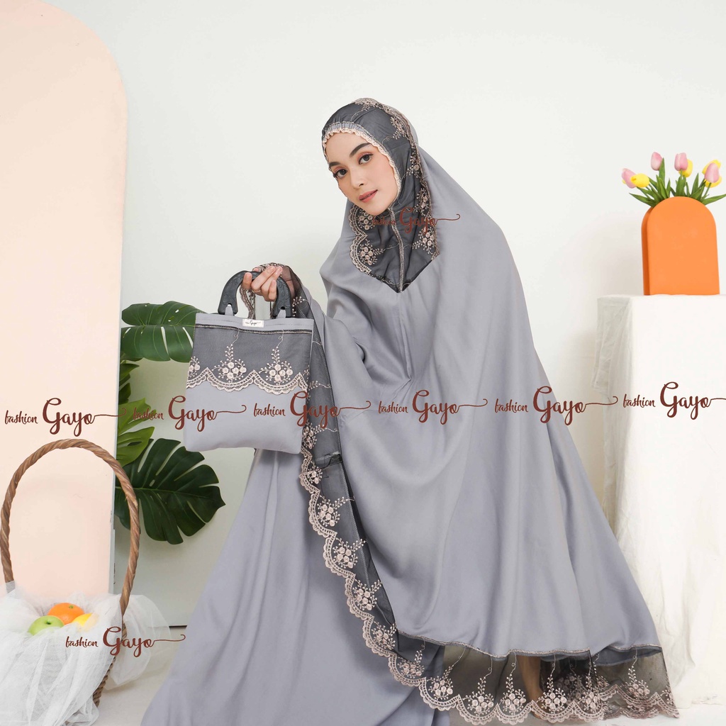 Mukena katun rayon polos Nahlaseries