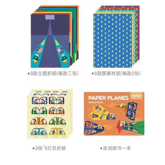 

(DISKON TERMURAH) Mideer Origami Paper - Paper Planes (size A4)