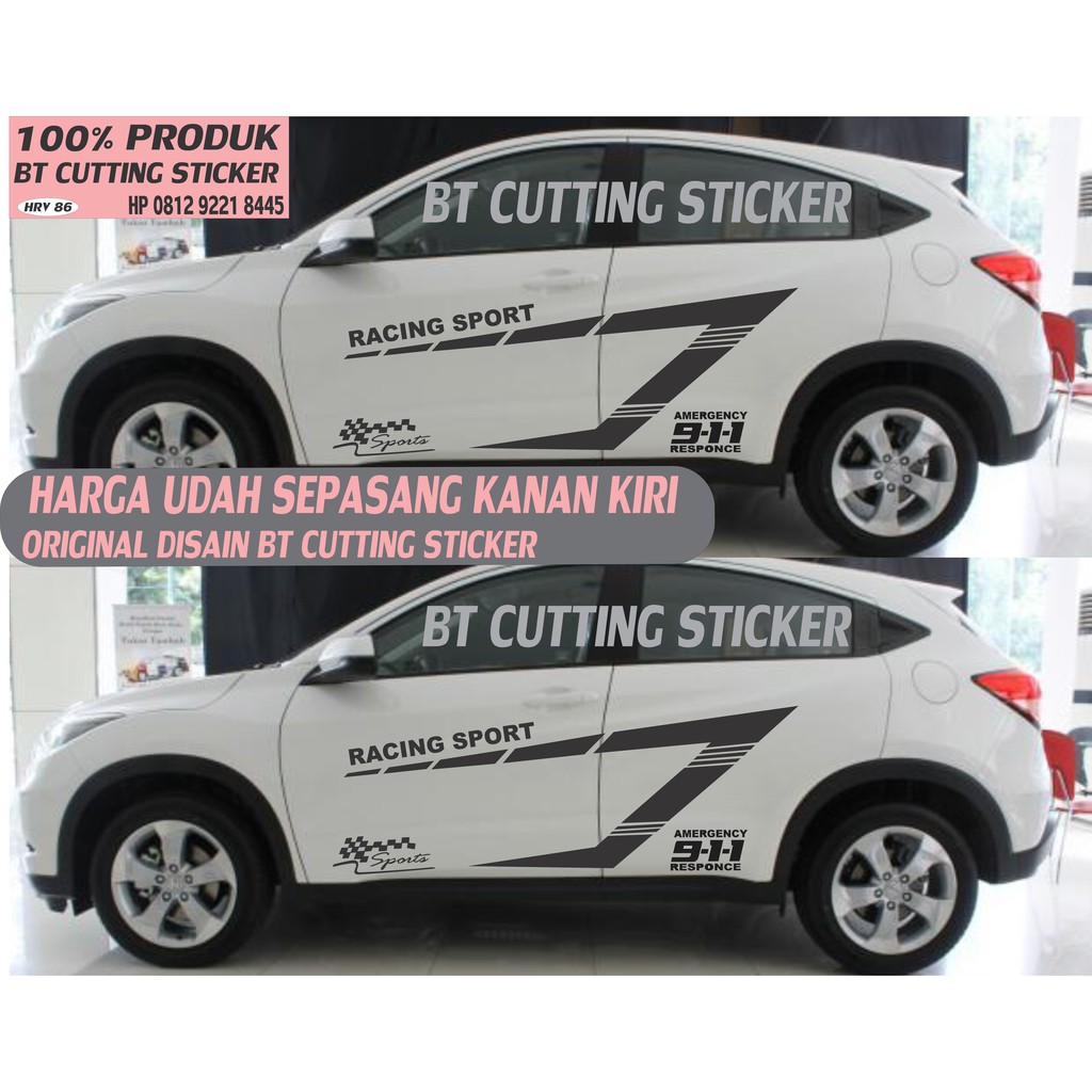 Sticker Mobil Honda Hrv Stiker Hrv Sticker Crv Stiker Mobil Honda