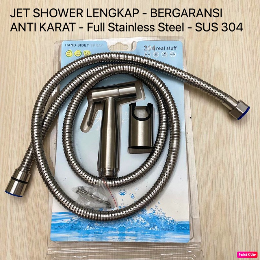 Jet Shower Bidet Semprotan Cebok Air Full Stainless Steel BERGARANSI