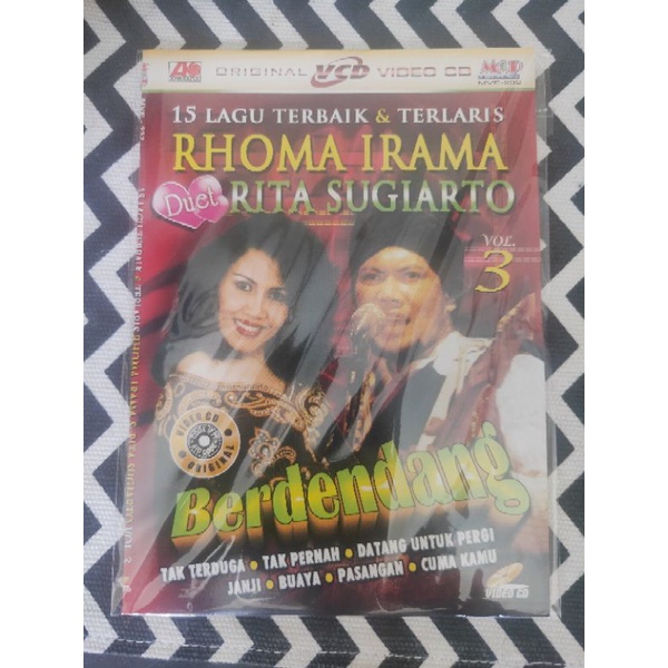 VCD KARAOKE ORIGINAL 15 LAGU TERBAIK & TERLARIS RHOMA IRAMA & RITA SUGIARTO VOL.3