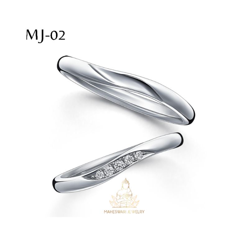 MAHESWARI JEWELRY - CINCIN NIKAH CINCIN KAWIN CINCIN PERAK CINCIN PASANGAN MJ-02 MAHESWARI JEWELRY