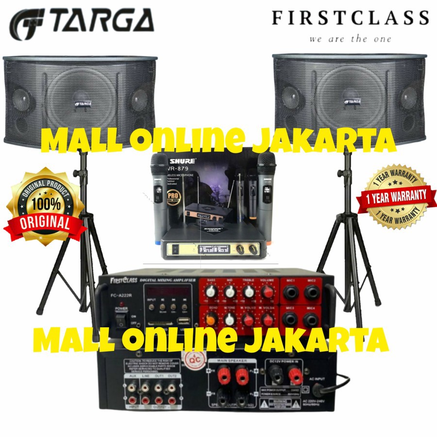 Paket sound system 10 inch indoor rumahan karaoke bluetooth