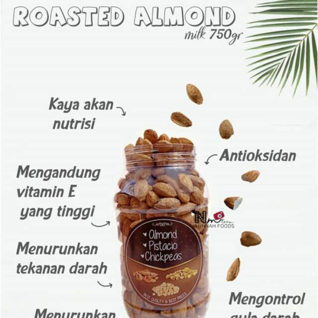 

ROASTED ALMOND MILK (750 gr) KEMASAN TOPLES