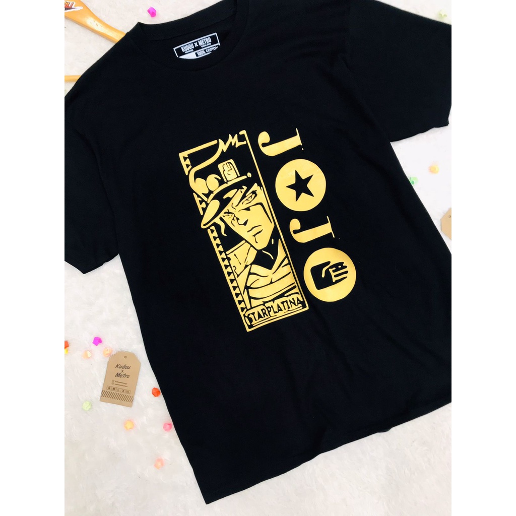 Tshirt Jojo Starplatina Anime Manga Premium Unisex