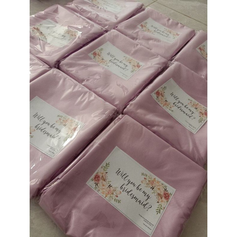 Paket Bridesmaid Seragam Keluarga Satin Polos PART 1