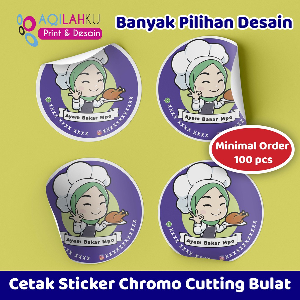 

CETAK STIKER CROMO/LABEL BULAT LABEL NAMA LABEL MAKANAN TOPLES KEMASAN PRODUK BANYAK PILIHAN DESAIN