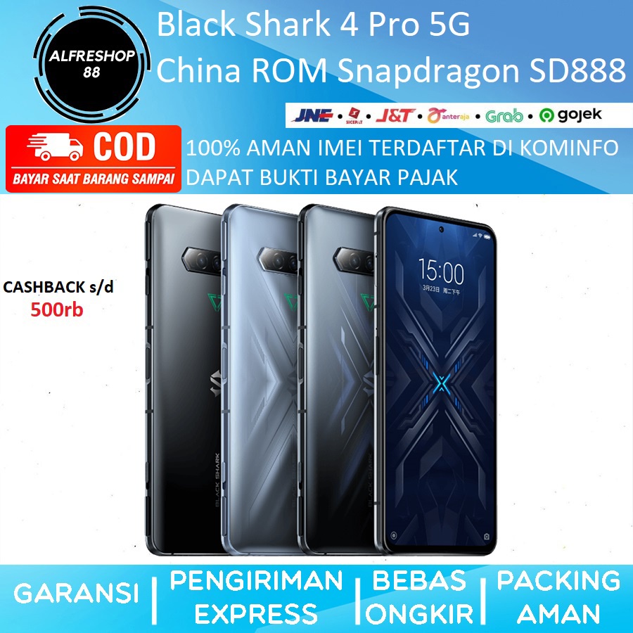 Black Shark 4 Pro 5G 12GB 256GB 16GB 512GB China ROM Snapdragon SD888