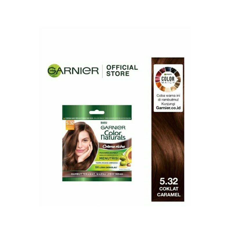 Garnier Hair Color Naturals 5.32 Cokelat Karamel