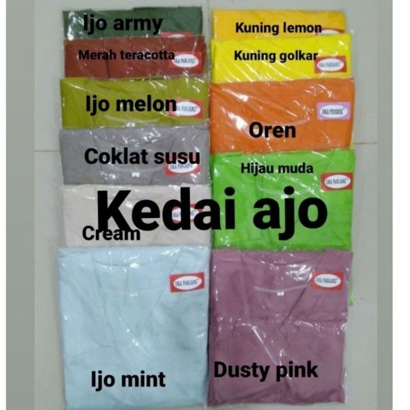 (OPEN) PREE ORDER SIZE 4L BAJU OK PANJANG DAN PENDEK