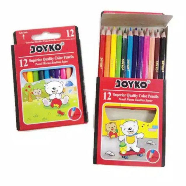 

Pensil warna pendek joyko 12 warna CP-S12
