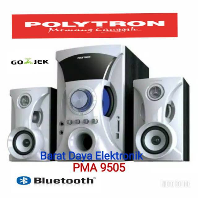 SPEAKER AKTIF POLYTRON PMA 9525 Speaker Bluetooth/USB/AUX/FM with Remote