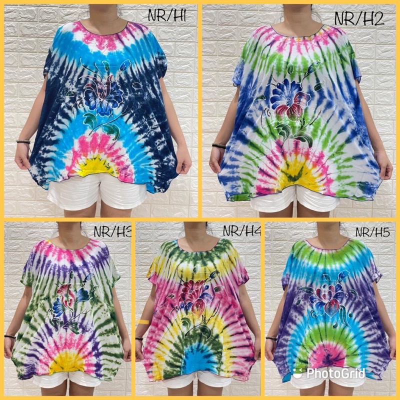 BAJU BALI SUPER JUMBO BLUS LUKIS NORONCE 4XL NR/H REAL PICT 100KG MUAT!!!!