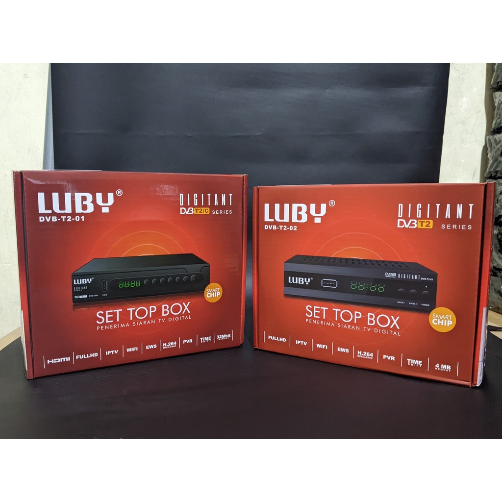 STB Set top box Luby Penerima Siaran Tv Digital TV Receiver Tiktok, Video Youtube Smart ChipFull HD