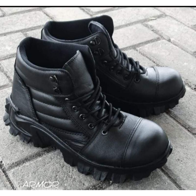 sepatu kulit asli armor bagus buat di pakai kerja proyek
