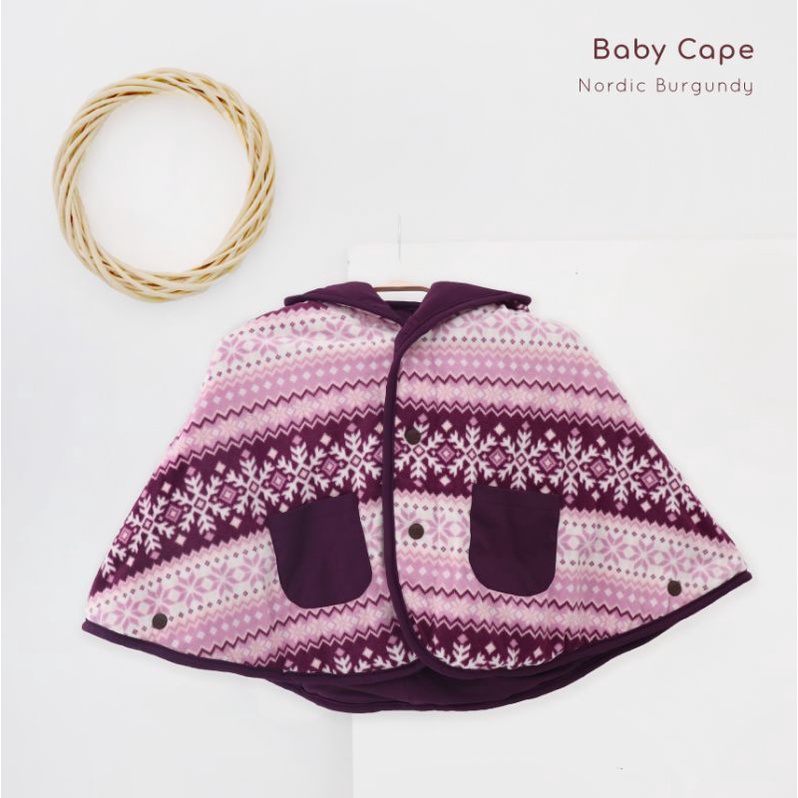 Jaket Anak CuddleMe BabyCape | Mantel Bayi Balita Cuddle Me Baby Cape | Grosir Cuddle Me BabyCape-Nordic Burgundy