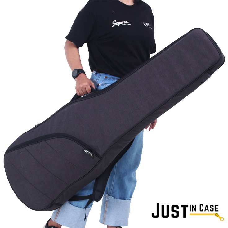 Tas Gitar Bass Just In Case Elektrik Listrik Semi Hardcase Gigbag Softcase Busa Tebal JIC-2B