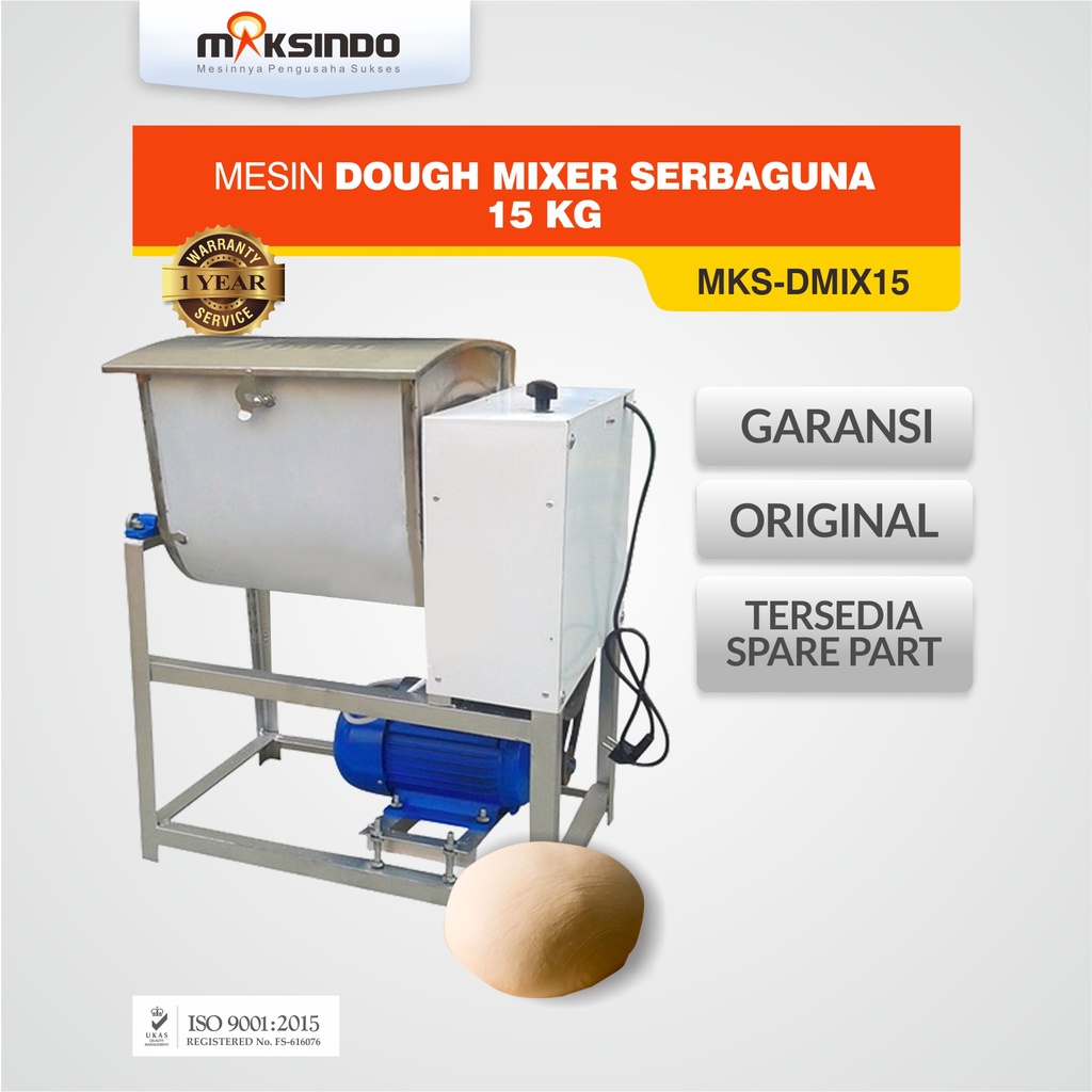 Maksindo Mesin Dough Mixer Serbaguna 15 Kg (MKS-DMIX15)