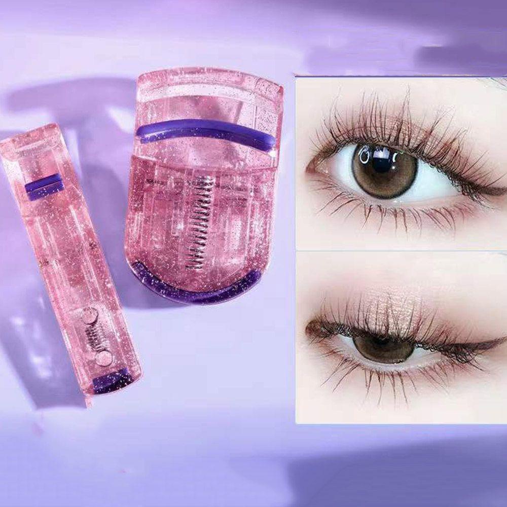 Penjepit Bulu Mata Glitter Agustina Profesional Alami Aksesoris Kosmetik Alat Makeup Halus Flash Wide-angle Mini Eyelash Clip