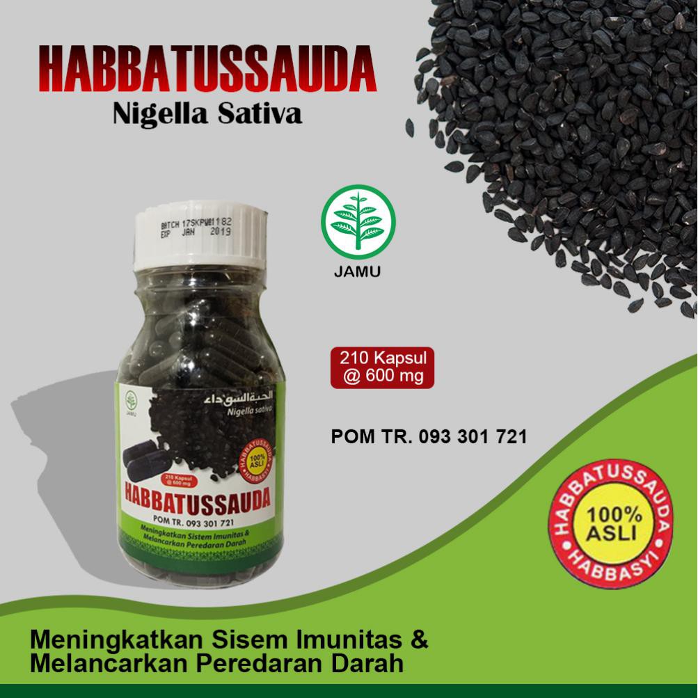 Habbatussauda Habbasyi Niaga Utama 210 Kapsul HNU Serbuk / ORIGINAL