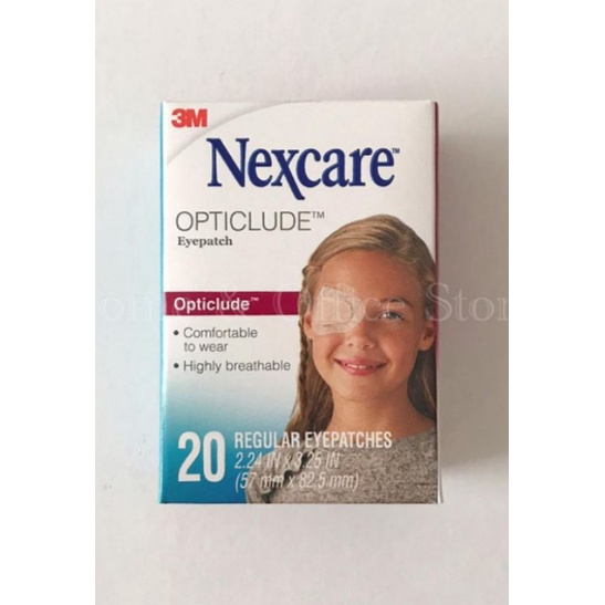 3M NEXCARE OPTICLUDE ORTHOPTIC EYE PATCH REGULAR / PLESTER PENUTUP MATA DEWASA - ASLI 100% ORIGINAL