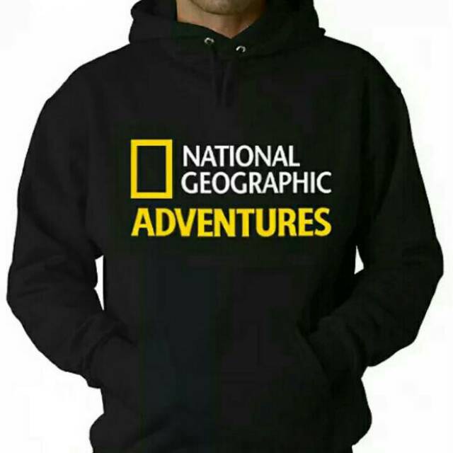 bluetory     Promo JAKET NATIONAL GEOGRAPHIC Hitam Hoodie/Bigsize/size XXL/XXXL/XXXXL/Jaket Casual