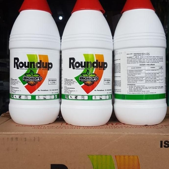 Racun rumput/herbisida : Roundup 1 liter original