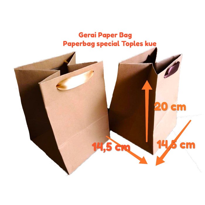 

(TERLARIS) Paperbag|Paper Bag|Kantong Kertas Untuk Toples Kue Kering