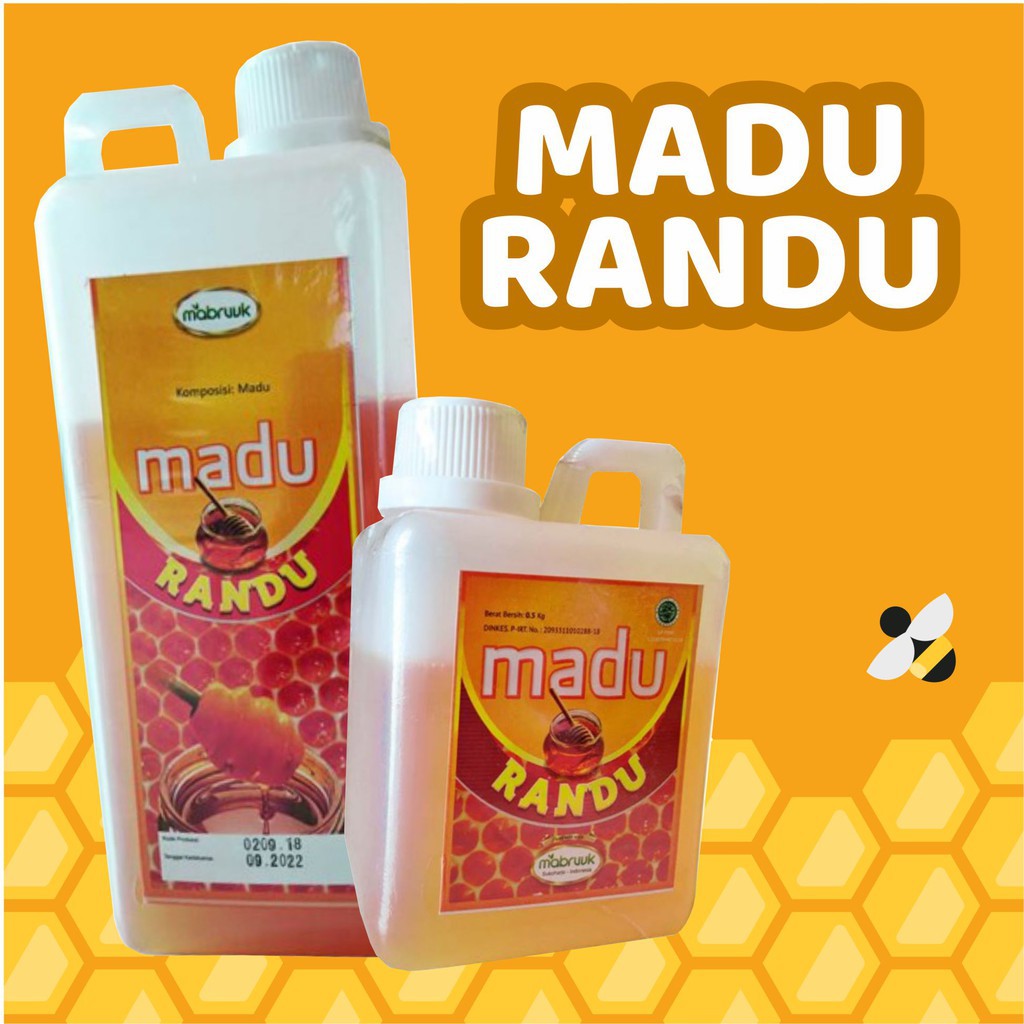 

Madu Bunga Randu Mabruuk 1kg Natural Raw Honey