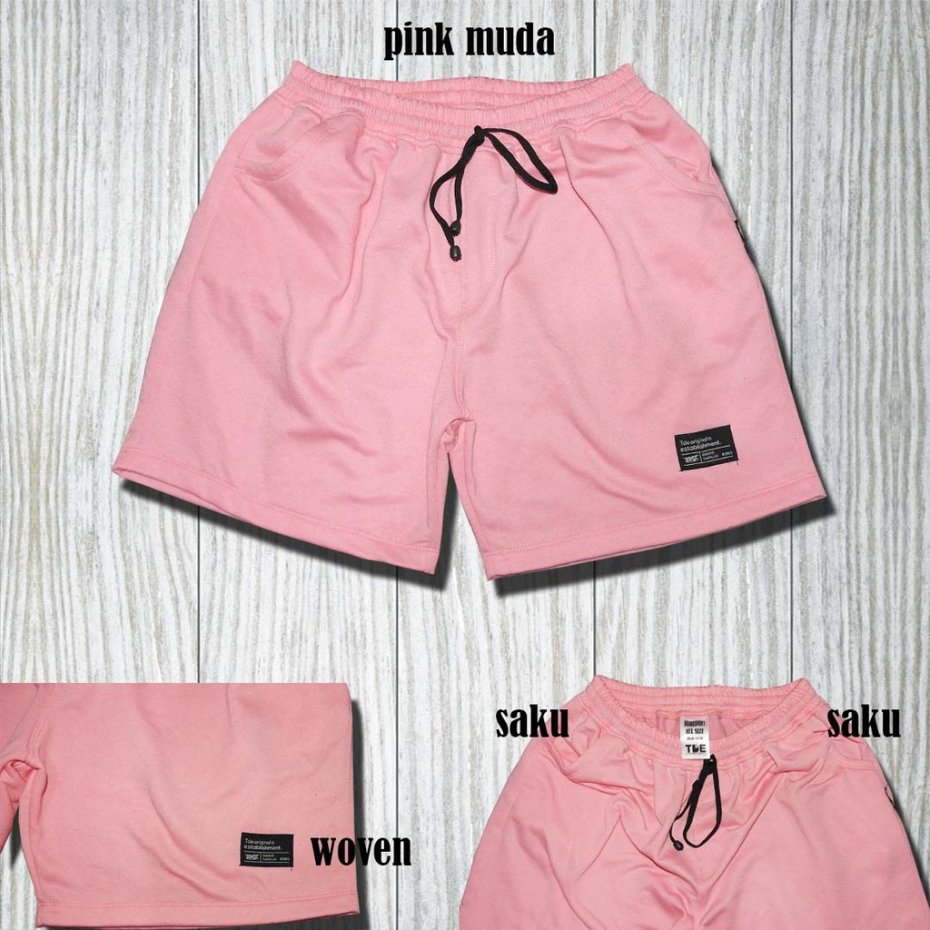 boardshort/unisex/pria/wanita/boxer/pink muda