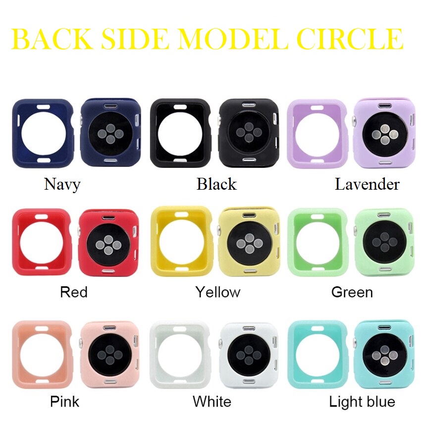 SOFT CASE APPLE WATCH ULTRA SERI 8 / SERI 7 / SERI 6 / SERI 5 / SERI 4 / SERI 3 / SERI 2 / SERI SE (Gen2 &amp; Gen1) / SIZE 45mm / 41mm / 44mm / 40mm / 42mm / 38mm BUMPER SILIKON CASE APPLE WATCH