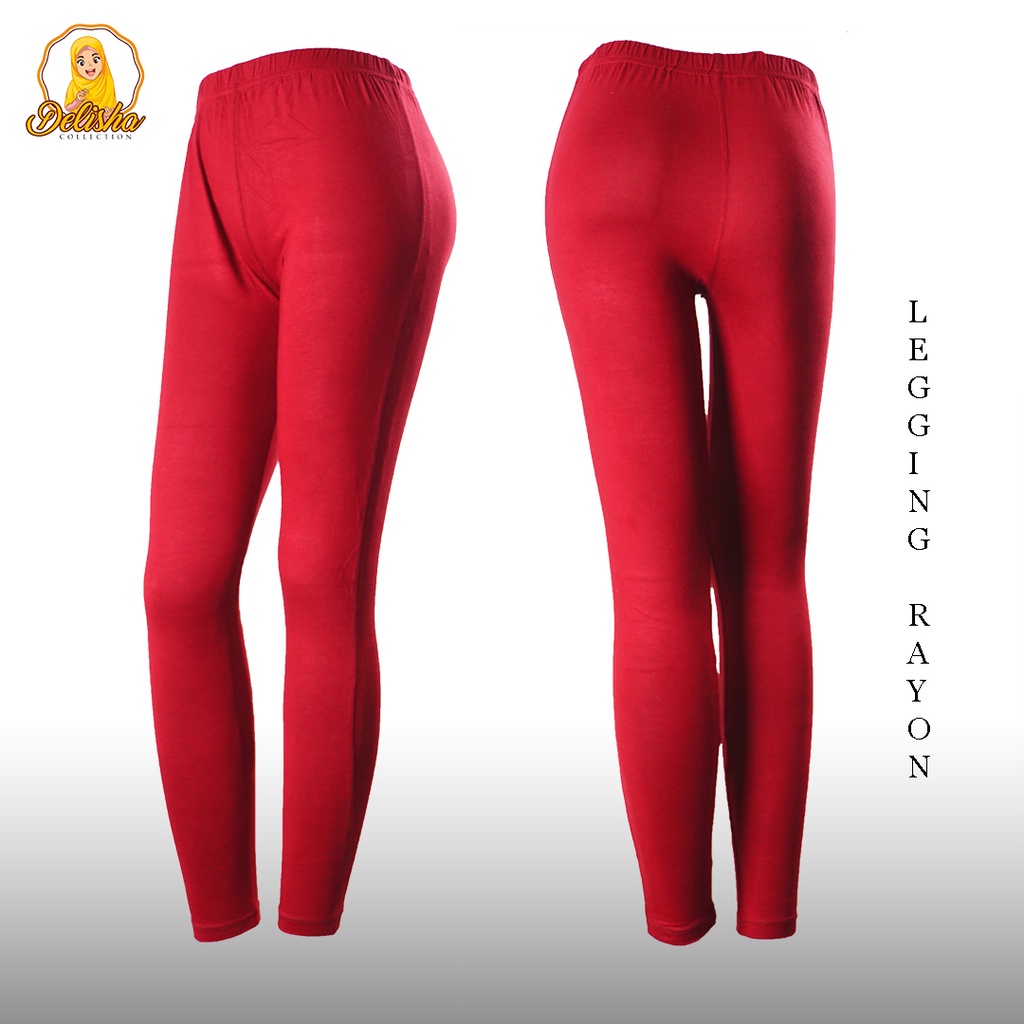 Celana Legging Panjang Wanita Rayon Premium Standard &amp; Jumbo Celana Panjang Kaos Basic Premium polos