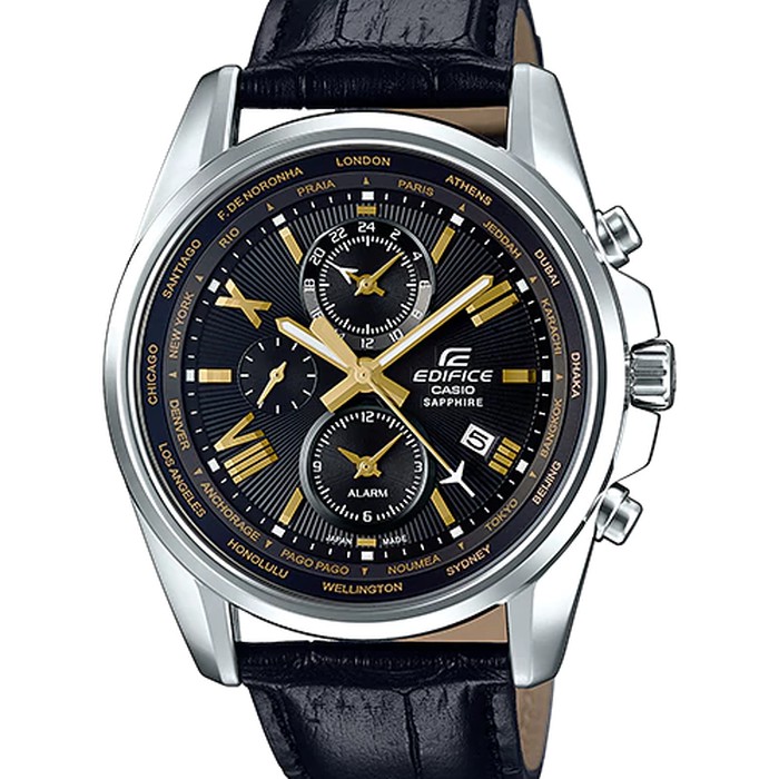 Jam Tangan Chronograph Casio Edifice Sapphire EFB-301JBL-1A Original