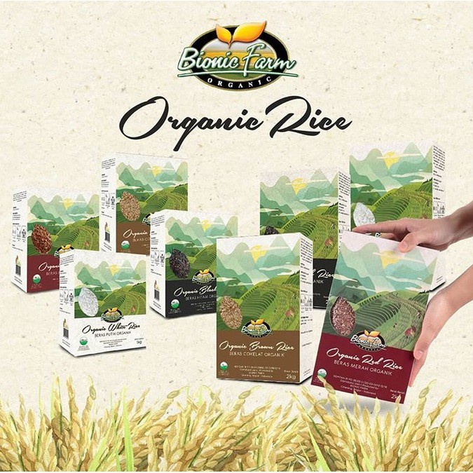 

gr20111r Organic Rice 1 Kg Bionic Farm Beras Sehat Organik - Merah 1Kg Sv012Ss
