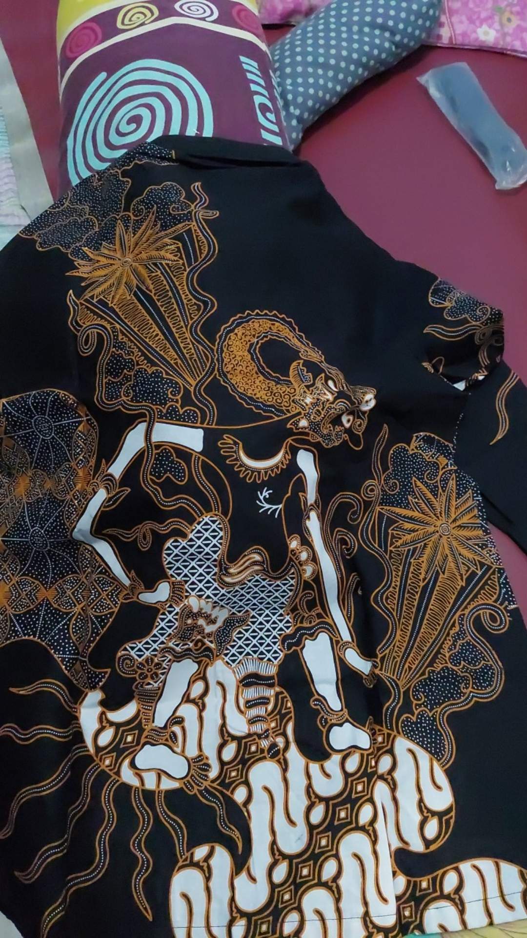 Batik Pria Wayang Mabur Full Furing Katun Halus Sragenan Ori Solo