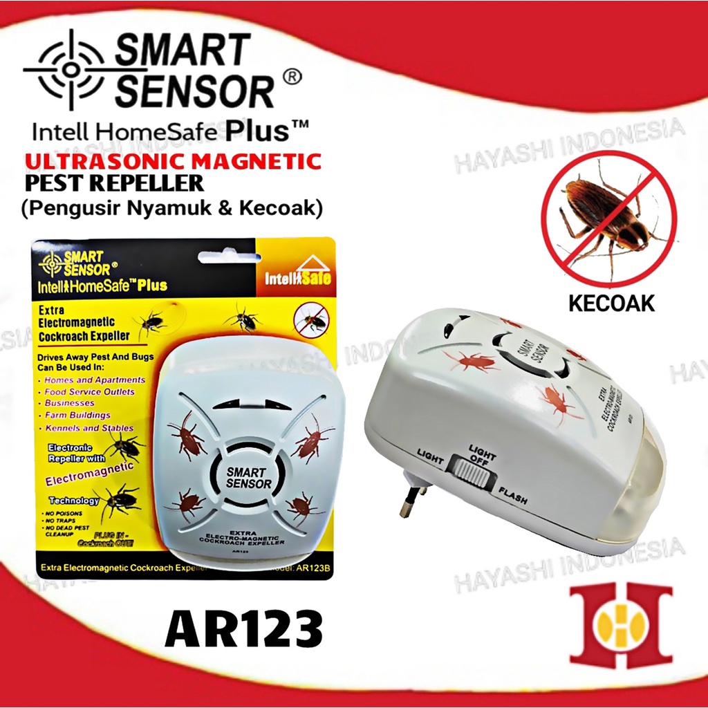 Pengusir Anti Nyamuk Pembasmi Serangga Kutu Kecoa Ultrasonic Magnetic