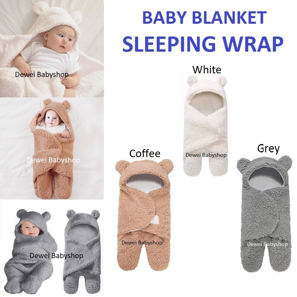 Selimut Bayi Beruang Lucu ( Baby Blanket Sleeping Bag / Slimut Blangket Anak )