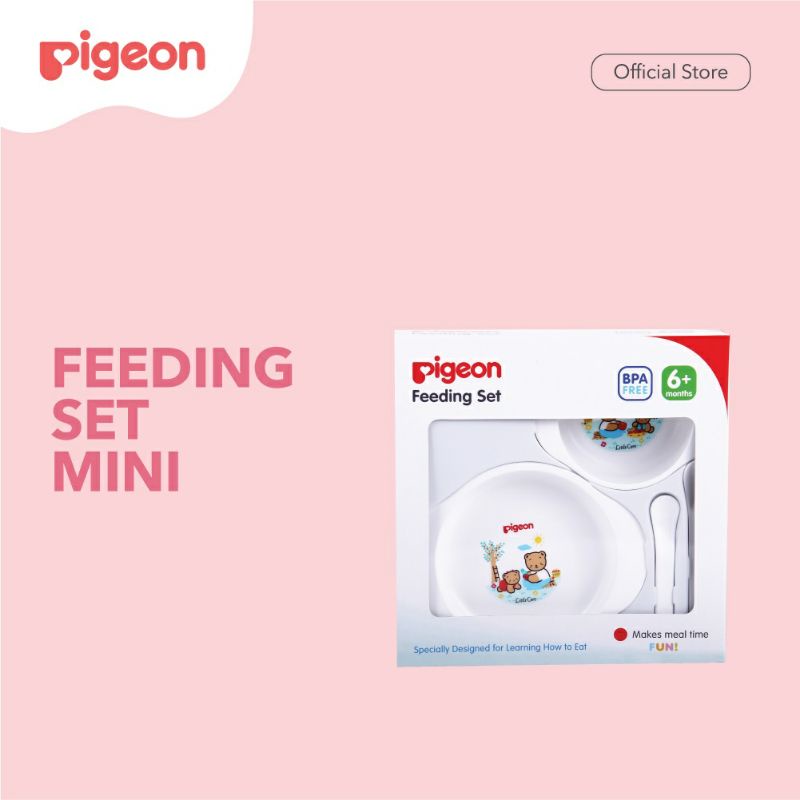 PIGEON Feeding Set Mini Pigeon Peralatan Makan Bayi