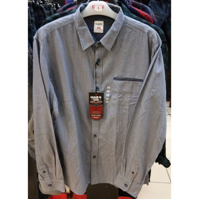 Kemeja Gab's By Gabrielle Jeans Original Mens GA03164RU Lengan Panjang
