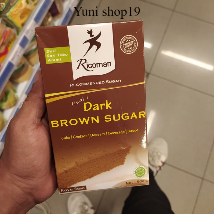 

ricoman dark brown sugar box 500gr