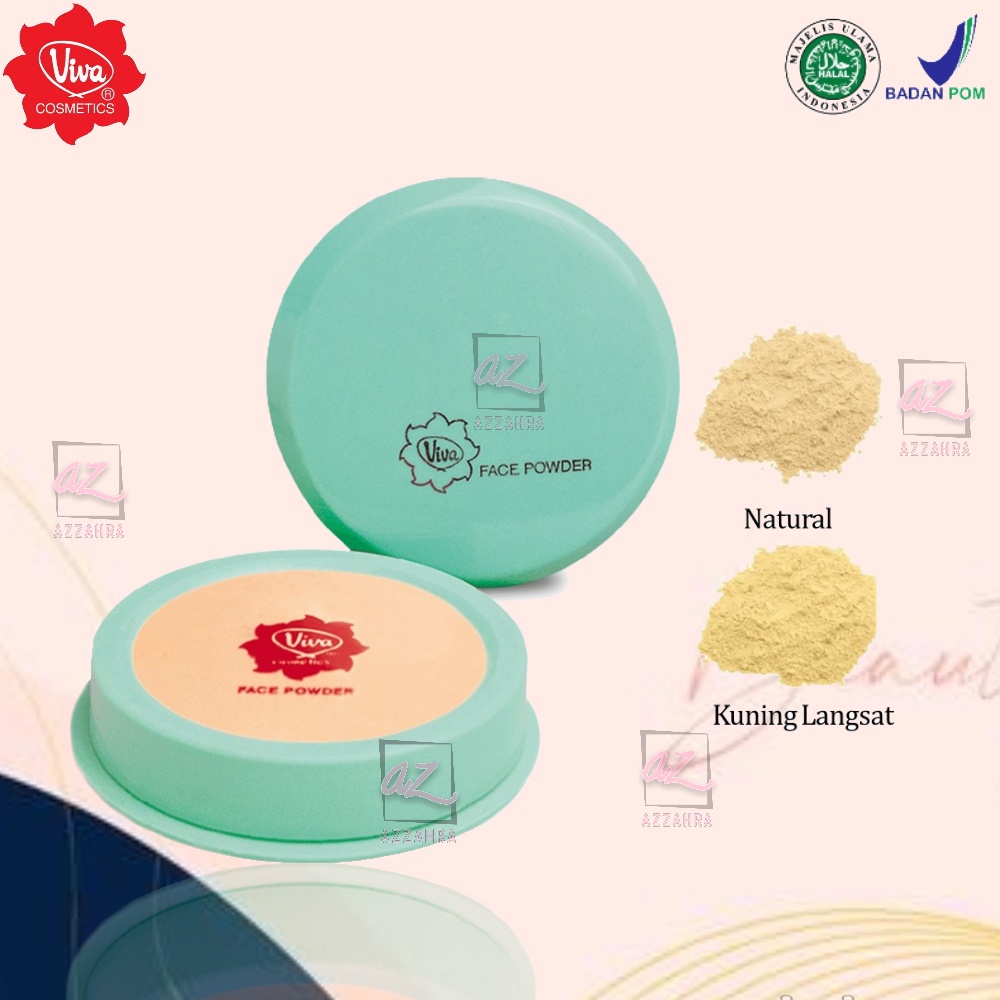 Viva Bedak Doos (Face Powder Doos Mini Ijo) - 25gr