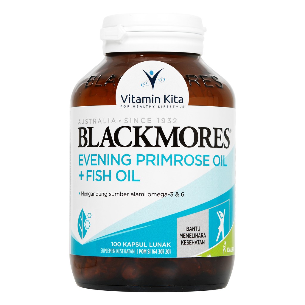 BLACKMORES EVENING PRIMROSE OIL+FISHOIL BPOM KALBE - 100 TAB