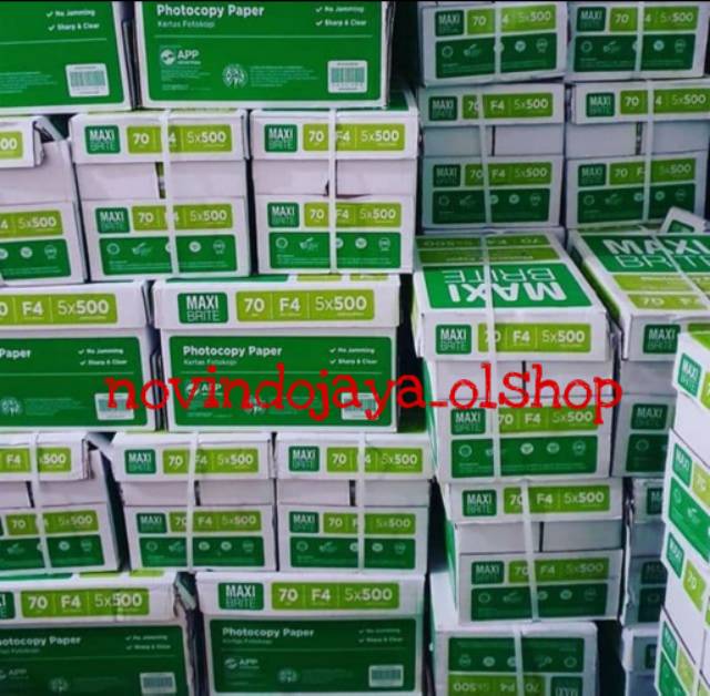 

Promo Kertas Hvs Maxi Brite Folio 70 gram / Khusus gosend / Grab