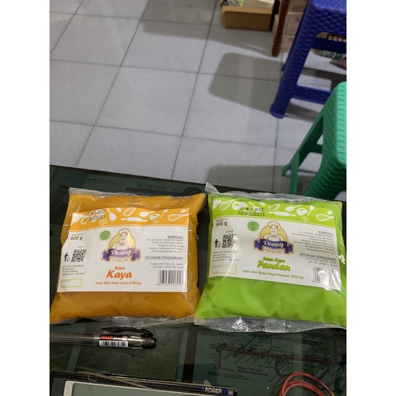 

donny srikaya / pandan 500gr isian roti filling selai