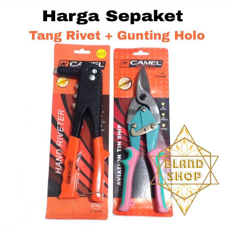 Jual Tang Rivet Camel Dan Gunting Hollow Baja Ringan Original Shopee Indonesia