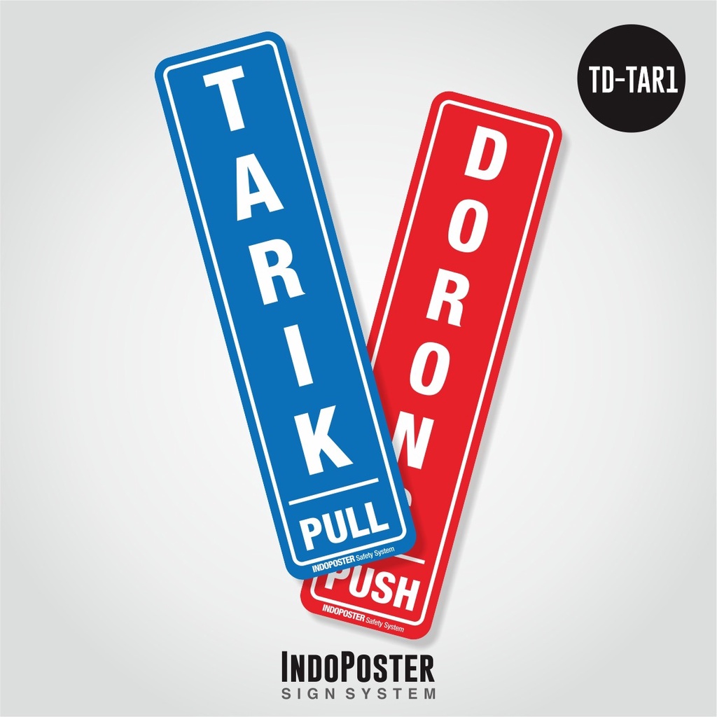 

1 Paket Dapat 4 Pcs! Stiker Pintu Tarik Dorong Push Pull